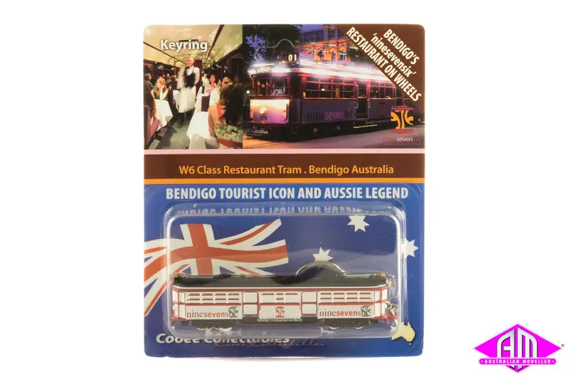 W6 Melbourne Ninesevensix Tram (N Scale Keyring) 1