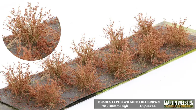 Wb-Safb - Bushes - Type A - Autumn/Fall Brown 1