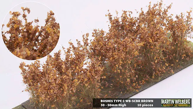 Wb-Scbr - Bushes - Type C - Brown 1