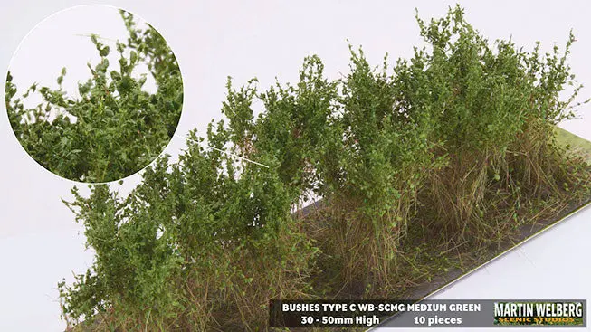Wb-Scmg - Bushes - Type C - Medium Green 1