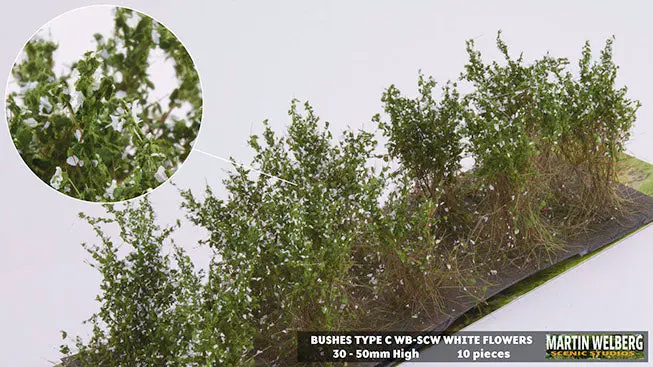 Wb-Scw - Bushes - Type C - White 1