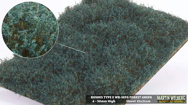 Wb-Sefg - Bushes - Type E - Forest Green 1