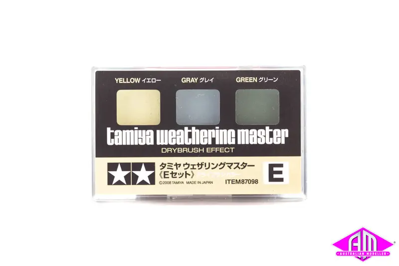 Weathering Master E Set - Yellow, Gray, Green. Dry Brush 1