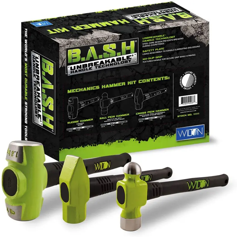 Wilton 11111 B.A.S.H Mechanics Hammer Kit W/ 20412, 33214, 30216 1
