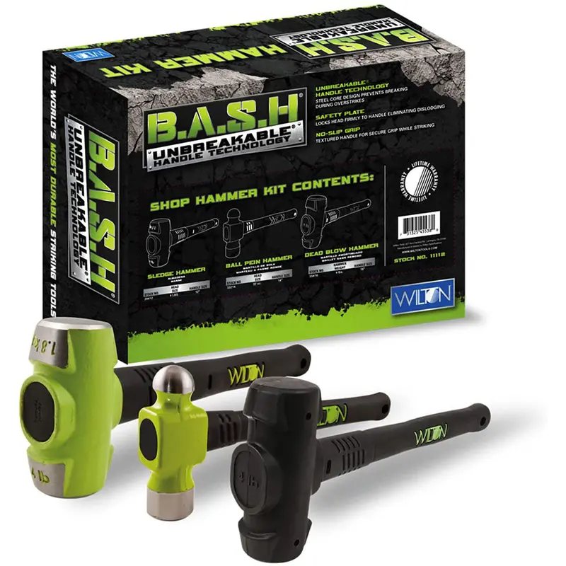 Wilton 11112 Shop Hammer Unbreakable B.A.S.H Kit W/ 20412, 33214, 55416 1