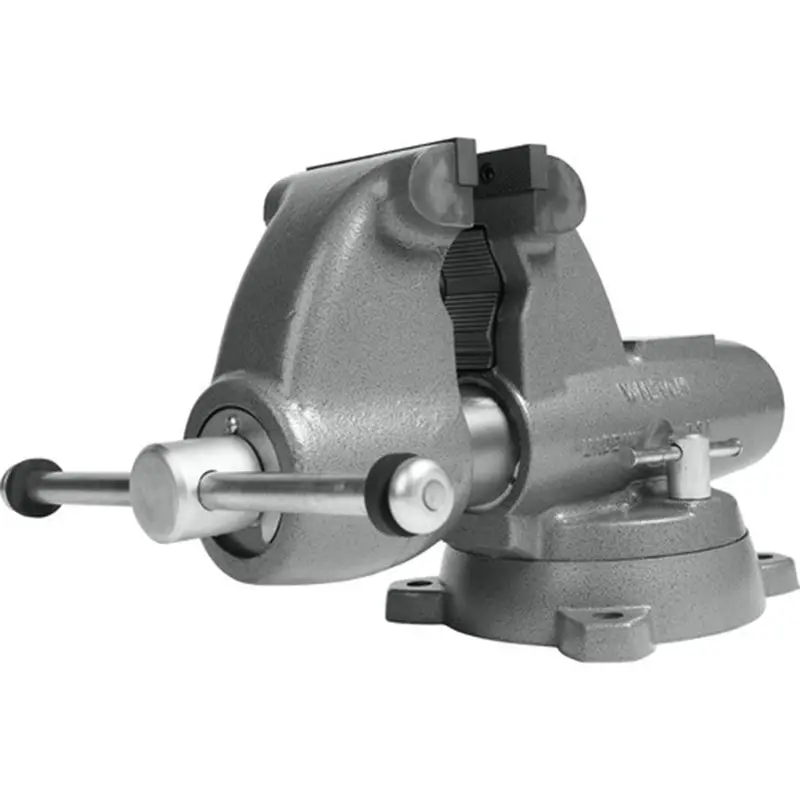 Wilton 28828 6" Combo Pipe/Bench Jaw Round Channel Vise W/ Swivel Base 1