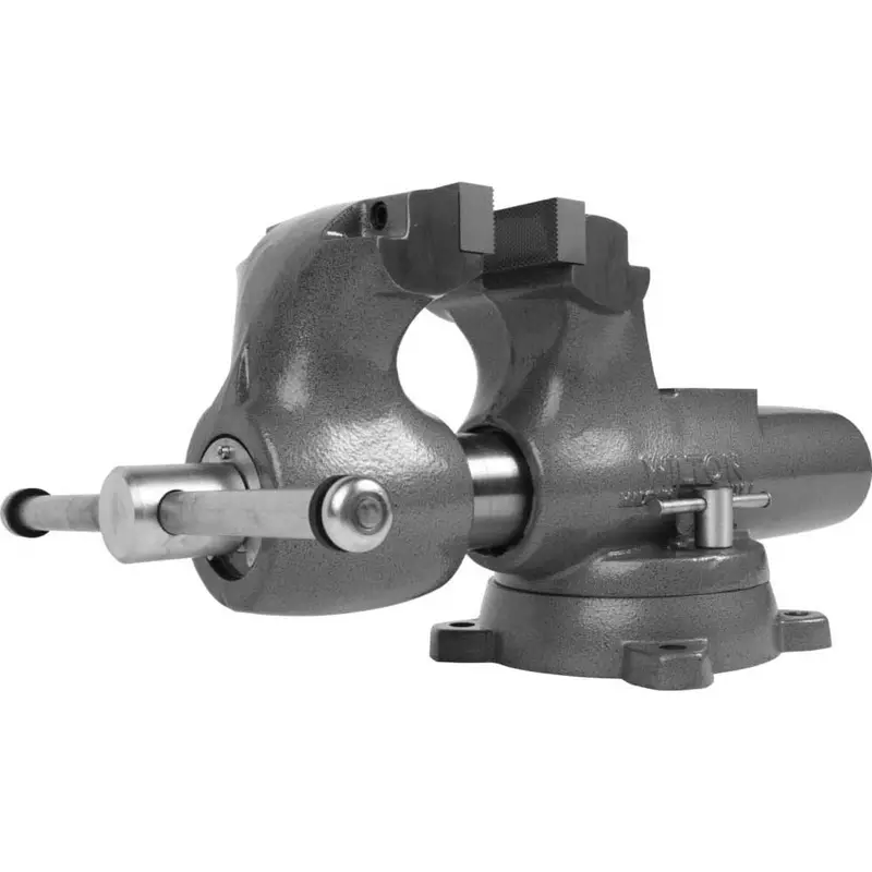 Wilton 28833 6" Machanist Durable Jaw Round Channel Vise W/ Swivel Base 1