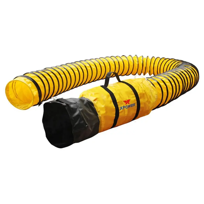 Xpower 8Dh15 8-Inch X 15-Foot Extra Flexible Ventilation Pvc Duct Hose 1