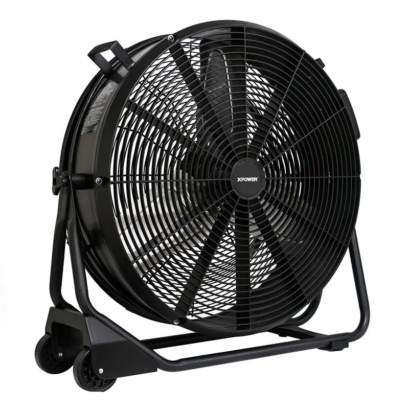 Xpower Fd-630D 1/2 Hp 5800 Cfm 24” Brushless Variable Speed Drum Fan 1