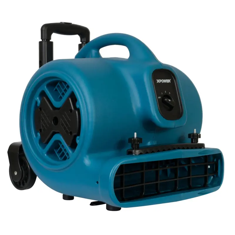 Xpower P-630Hc 1/2 Hp Air Mover W/ Telescopic Handle, Wheels, Carpet Clamp 1