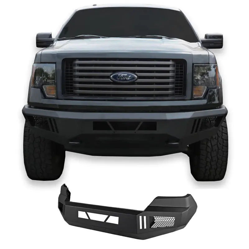 Black Horse Off-Road Afb-F109 Matte Black Steel Front Bumper – Armour I Series 1