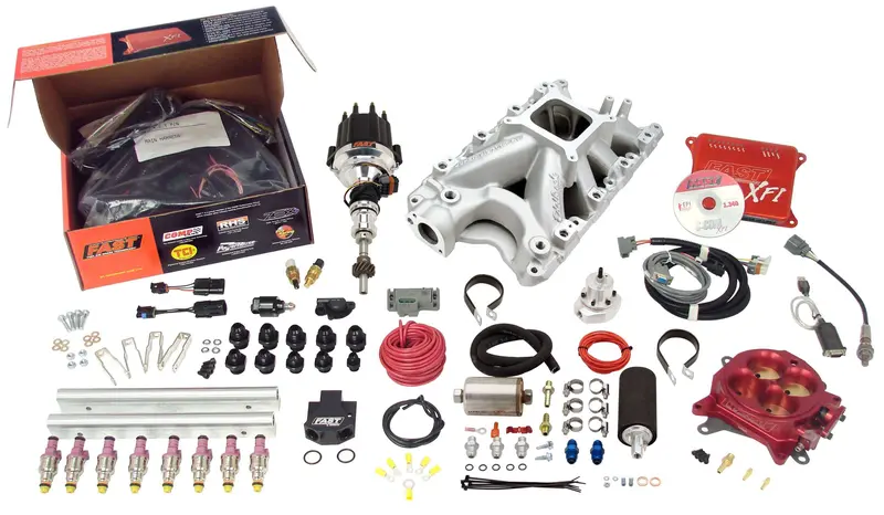 Fast 3031302-10 Xfi 2.0 Ford Small Block Efi System – Includes Red Throttle Body And 1000 Hp Fuel Pump 1