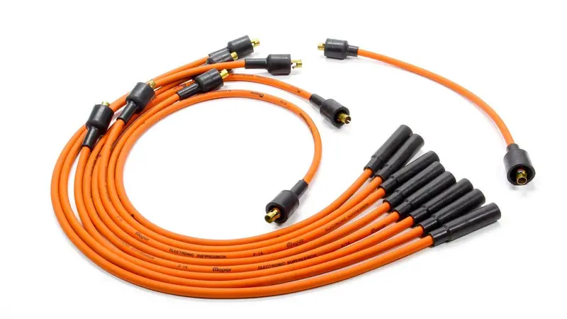Mopar Performance P4529797 Spark Plug Wire Set – 340 Cubic Inch Engine, Orange 1