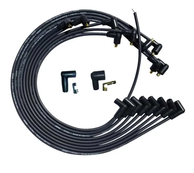Moroso 51029 Ultra Plug Wire Set – Black Sbc Wires For Valve-Cover Clearance 1