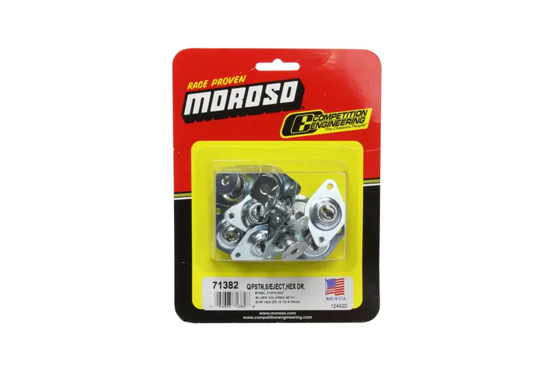 Moroso 71382 Self-Ejecting Large-Head Fasteners – 7/16" X 0.55" 1