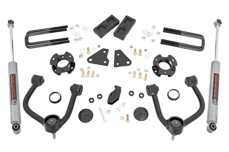 Rough Country 500010 3.5-Inch Front Leveling Kit With N3 Shocks For 2019–2020 Ford Ranger 4Wd 1