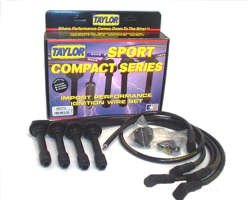 Taylor Cable Thundervolt 50 Ignition Wire Set – 10.4Mm Diameter, Black, Vehicle-Specific Fit 1